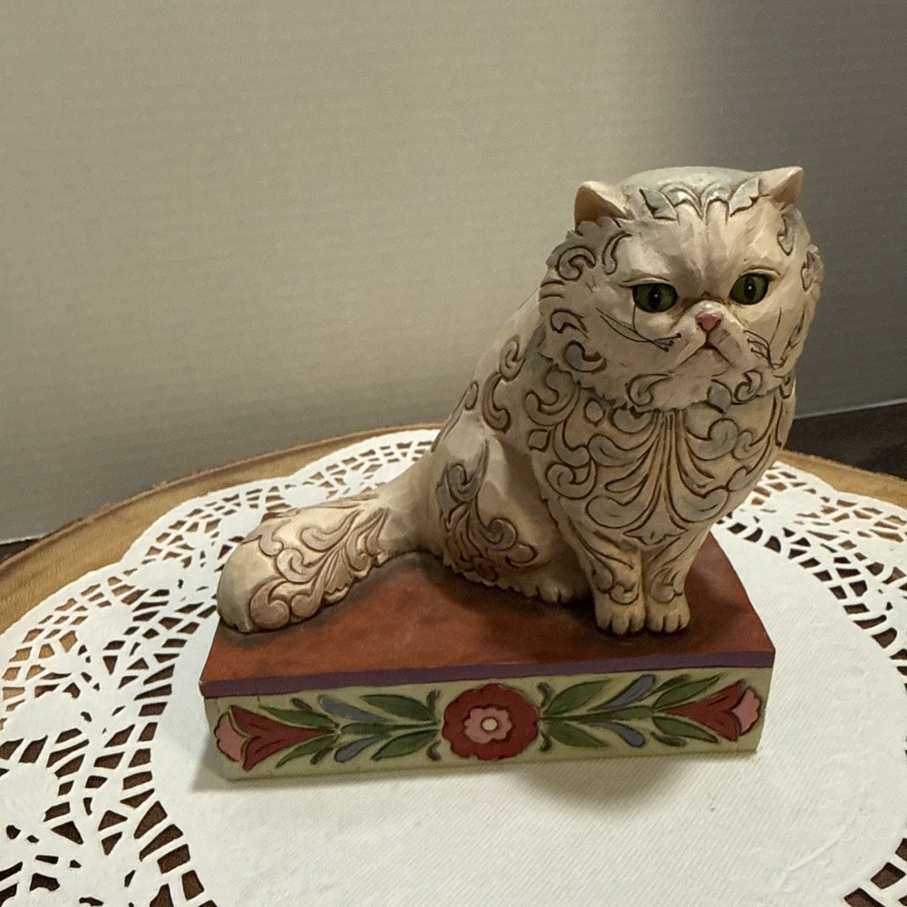 Jim‎ Shore Heartwood Creek Victoria Persian Cat Figurine 4013026 Enesco 2008